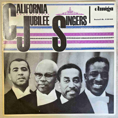 LP California Jubilee Singers