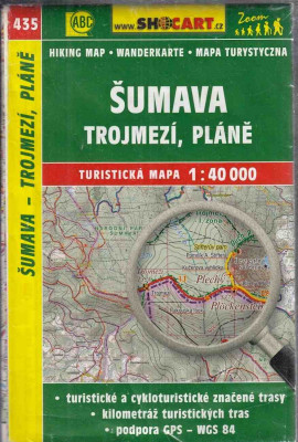 Turistická mapa 1:40 000 Šumava, Trojmezí, Pláně